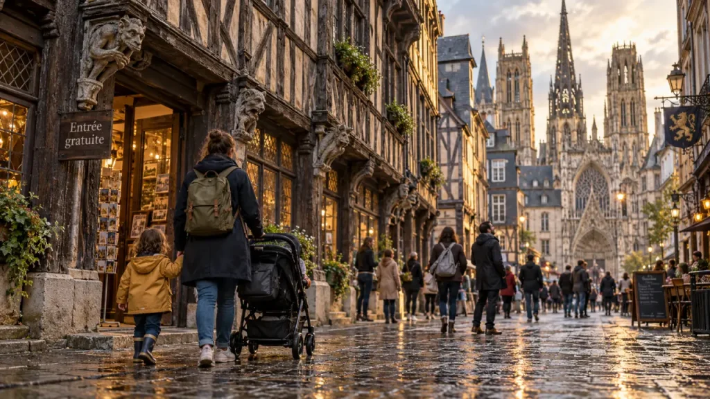 Sortir gratuitement à Rouen en famille : patrimoine, nature et musées selon la météo