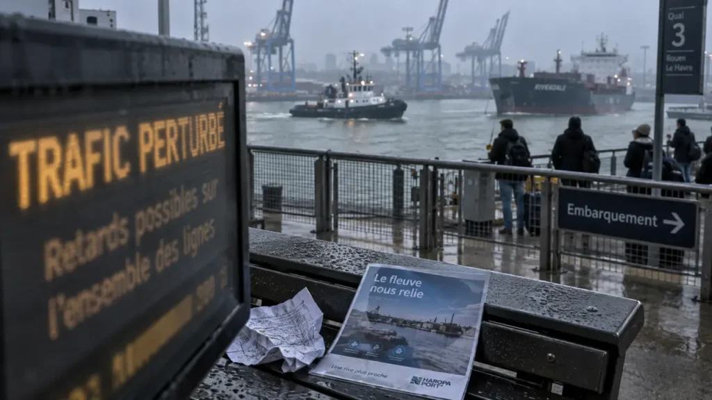 Greve rouen : trafic perturbé au port