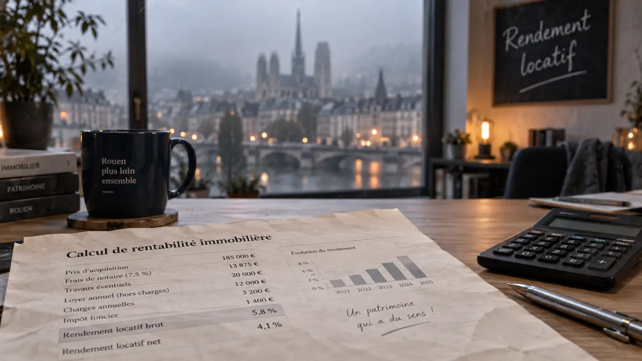 Investissement locatif Rouen : rentabilité 5,8% et impact DPE