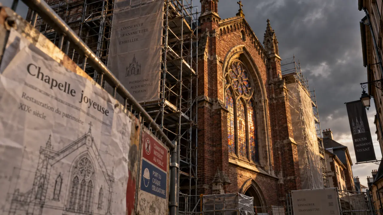 À Rouen, la chapelle de la rue Joyeuse prépare sa nouvelle vie
