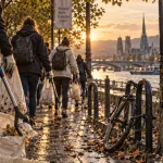 Une clean walk sur les quais rive gauche avec La Bigrade verte