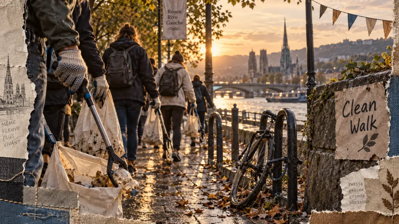 Une clean walk sur les quais rive gauche avec La Bigrade verte