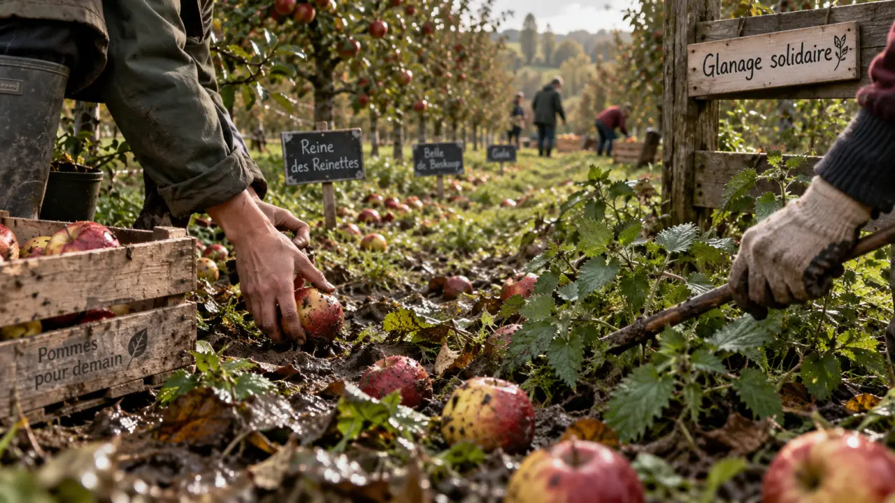 À Quevillon, un glanage solidaire de pommes avec La Table solidaire