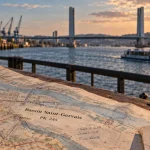 Plan port de rouen : bassin Saint-Gervais au PK 245, près du pont Flaubert