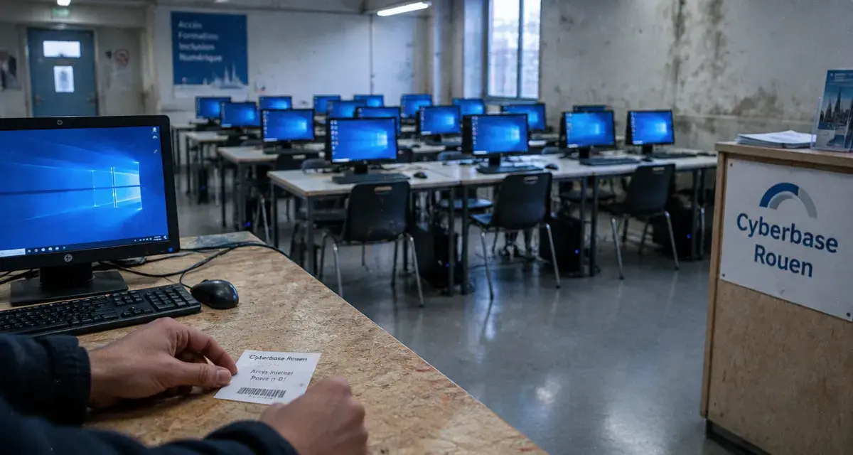 À Rouen, la cyberbase rouvre avec 16 ordinateurs pour le public