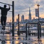 Rouen street workout près des quais de Seine