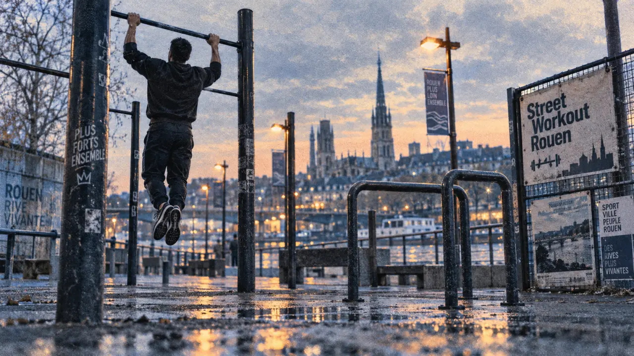 Rouen street workout près des quais de Seine