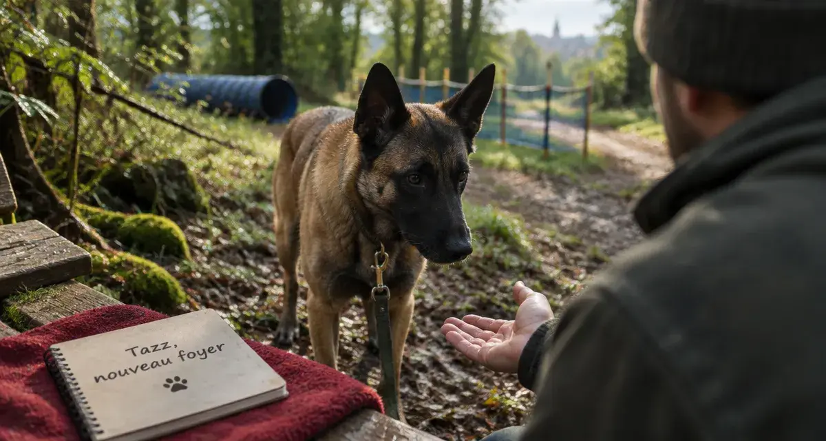 À Houppeville, Tazz, ancien chien policier de Rouen, a trouvé son foyer