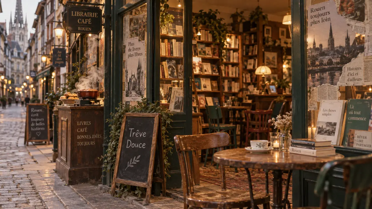 À Rouen, Trêve Douce réunit librairie, bistrot et bibliothèque